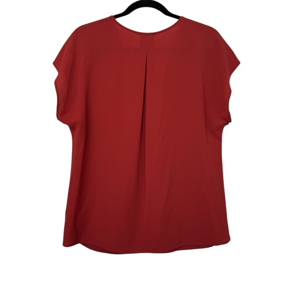 Pleione V-Neck Blouse Red - Picture 3 of 5